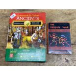 2 BOXED WARGAMES INCLUDES METAHISTORY VOLUME 2 THE TROJAN WAR, DATED 1981, PUBLISHED BY METAGAMING