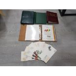 COLLECTION OF VARIOUS MOSTLY EMPTY STAMP ALBUMS AND A SET OF 1990 GERMAN FIRST DAY COVERS AND A