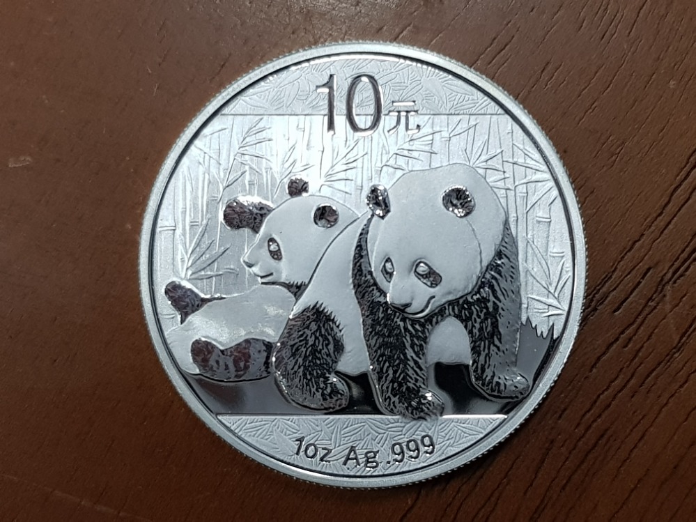 CHINA 2010 SILVER PROOF 1 OUNCE PANDA COIN - Bild 2 aus 2