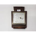 WOODEN WEATHER GUIDE HANGING BAROMETER NA