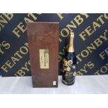 LARGE BOTTLE OF PERRIER JOUET BEL EPOQUE CHAMPAGNE VINTAGE 1995 MAGNUM 3000ML IN ORIGINAL WOODEN