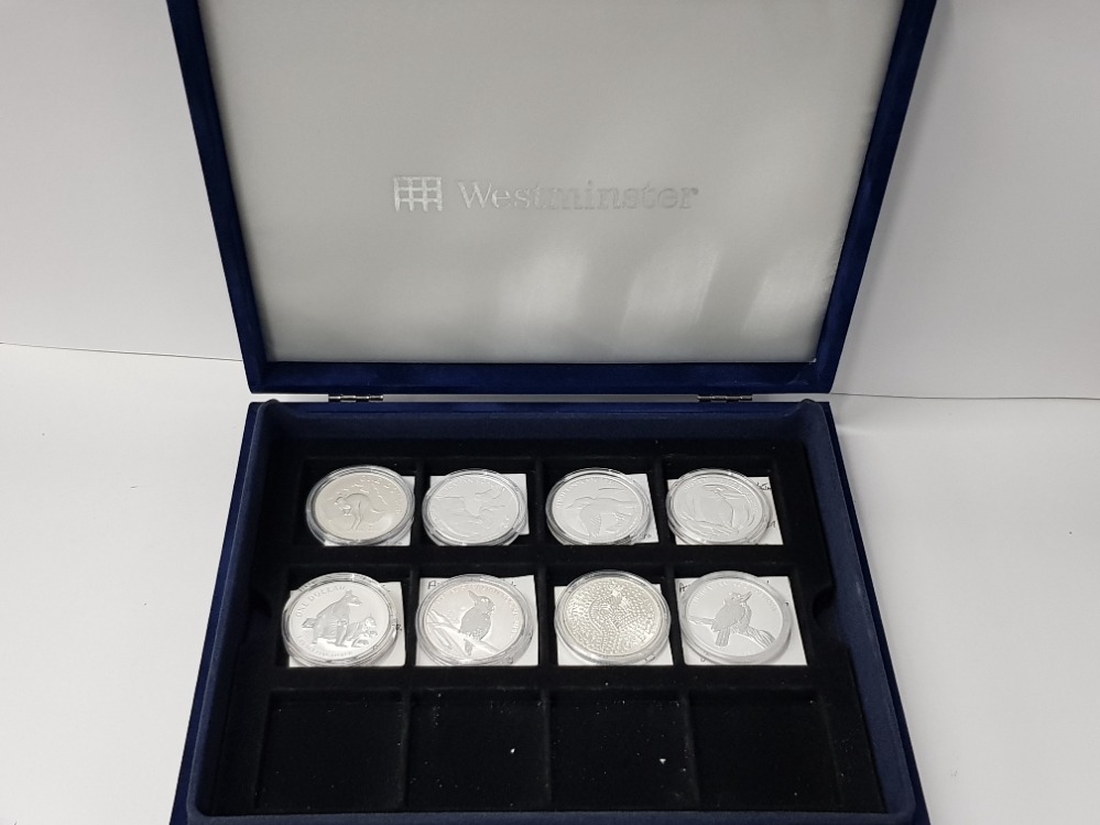 8 DIFFERENT SILVER ONE OUNCE COINS FROM AUSTRALIA, DATED BETWEEN 2000-2012 ALL PERFECT CONDITION - Image 3 of 3