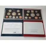 2 ROYAL MINT UK 1998 AND 1999 PROOF YEAR SETS COMPLETE IN ORIGINAL CASES WITH CERTIFICATES