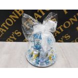 BOMBAY SAPPHIRE DRY GIN WRAPPED ALCOHOL GIFT SET WITH 1 LITRE BOTTLE , BRITVIC TONIC WATER,