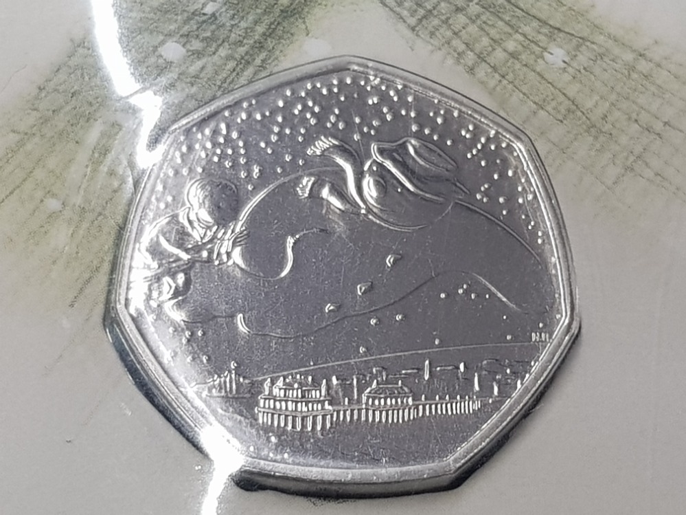 3 ROYAL MINT 50P PACKS INCLUDING 2018 AND 2019 PADDINGTON BEAR AND 2018 SNOWMAN UNCIRCULATED IN FINE - Image 2 of 4