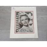 ANNA NEAGLE ENGLISH STAGE AND FILM ACTRESS SIGNED NEW YORK 1958 PHOTOGRAPH, 36 X 30 CM