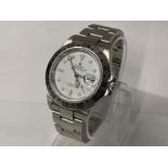 GENTS STAINLESS STEEL ROLEX WRISTWATCH, EXPLORER II WITH WHITE DIAL, AUTOMATIC MOVEMENT COMPLETE