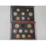 2 ROYAL MINT UK 1989 AND 1990 PROOF YEAR SETS COMPLETE IN ORIGINAL CASES WITH CERTIFICATE