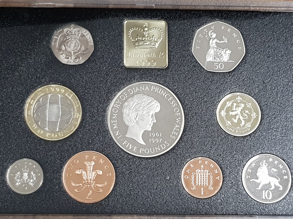 2 ROYAL MINT UK 1999 AND 2001 PROOF YEAR SETS COMPLETE IN ORIGINAL CASES WITH CERTIFICATES - Bild 5 aus 5