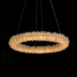 A LARGE AND IMPRESSIVE ‘ELYSIUM RECT PENDANT’ BY TIMOTHY OULTON, OF CIRCULAR FORM CONTAINING 6000