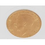 22CT GOLD 1913 FULL SOVEREIGN COIN