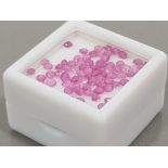 5.43 CARATS FINE PINK SAPPHIRE ROUND CUTS