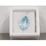 4.78 CARATS AQUAMARINE PEAR CUT