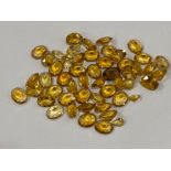 77.96 CARATS CITRINES - MEDIUM OVAL CUTS