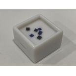 1.08 CARATS BLUE SAPPHIRES - SQUARE CUTS