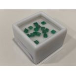 2.72 CARATS EMERALDS - SQUARE CUTS