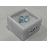 4.78 CARATS FACETED AQUAMARINE DROPLETS