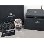 HUBLOT BIG BANG KING POWER UNICO GMT LATIN AMERICA BLACK SKELETON LIMITED EDITION 1 OF 50 WITH BOX