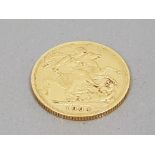 22CT GOLD 1904 FULL SOVEREIGN COIN