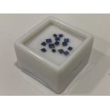 1.32 CARATS BLUE SAPPHIRES - SQUARE CUTS