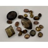 85 CARATS SMOKEY QUARTZ - MIXED CUTS