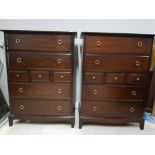 A PAIR OF STAG CHEST OF DRAWERS 82 X 112 X 46.5CM5