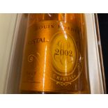 BOTTLE OF LOUIS ROEDERER CRISTAL CHAMPAGNE VINTAGE 2002 750ML IN ORIGINAL BOX