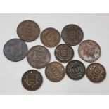 11 JERSEY COINAGE SET ALL VICTORIAN WITH MANY HIGH GRADES