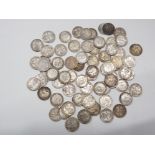 70 SILVER COINS 3DS PRE 1920