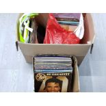 BOX OF VINYLS 45/78'S PLUS LPS