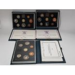 3 ROYAL MINT PROOF SETS INCLUDING 1983 X8 COINS 1 POUND TO HALF PENCE, 1984 X8 COINS 1 POUND TO HALF