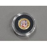 MARILYN MONROE GOLD $1 COIN 0.5G OF PURE GOLD IN DISPLAY CASE WITH CERTIFICATE