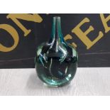 IMPRESSIVE LARGE 4 SIDED MDINA BOTTLE VASE 170MM IN HEIGHT