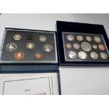 2 PROOF YEARLY SETS INCLUDING 2006 BRUNEL SET OF 13 COINS CONTAINING 5 POUND VIVAT REGINA, 2X 2