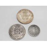 3 WORLD SILVER COINS, 1X DENMARK, 5 KRONER WITH LOW MINTAGE HIGH GRADE WITH LUSTRE