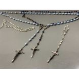3 SETS OF ROSARY BEADS