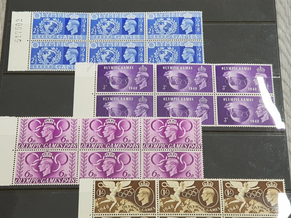 1948 OLYMPIC GAMES SET OF 4 IN UNMOUNTED MINT BLOCKS OF 6 - Image 2 of 2