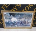 FRAMED PRINT OF SNOW HILL STATION BY ROBERT K. CALVERT 65 X 39 CM