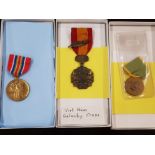 3 MEDALS INCLUDING 2 AMERICAN 1941- 1945 UNITED STATES MERCHANT MARINE MEDALS ONE GENUINE VIETNAM