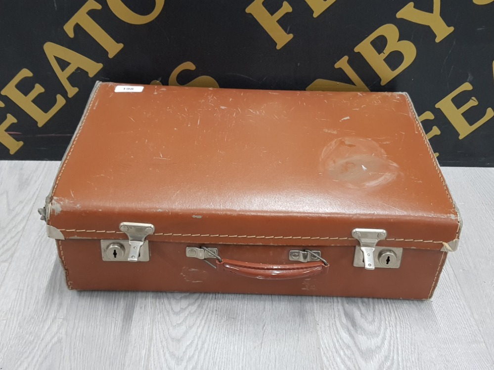 VINTAGE LEATHER NOTON KUGGAAGE SUITCASE