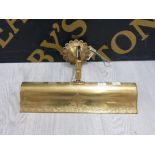 ORNATE BRASS WALL PICTURE LIGHT NEVER USED