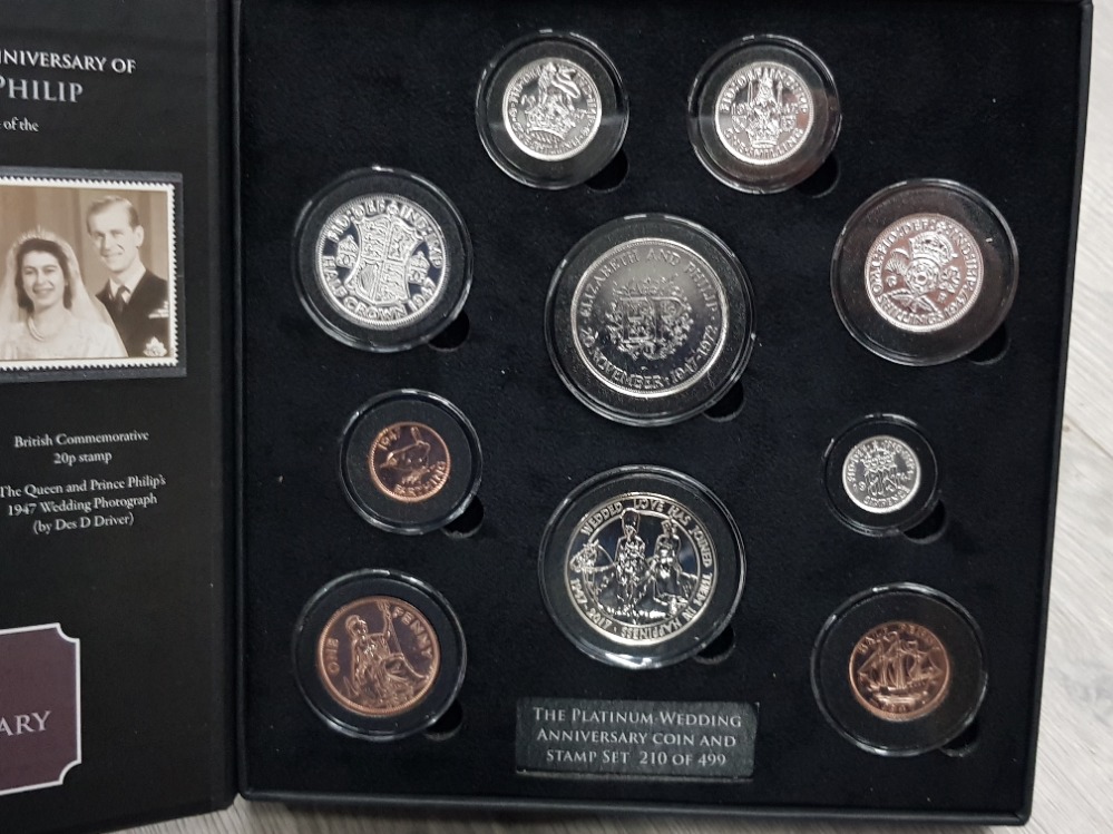 QUEENS CORONATION JUBILEE, QUEENS PLATINUM WEDDING AND PRINCE CHARLES 70TH COIN SETS AND A SET OF - Image 2 of 8