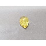 0.92 CARAT YELLOW SAPPHIRE PEAR CUT