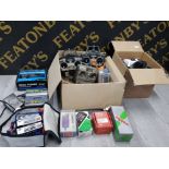 5 RADIO CONTROLS 4 FUTABA AND 1 JR, ALSO INCLUDES WEST YORKSHIRE FPV RACERS DRONE CAMERS HEAD SET,