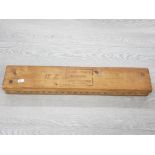 VINTAGE PINE WW2 WOODEN CIGAR MOULD BY KARL HART SCHWETZINGEN