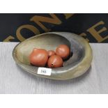 SYLVIA COURIEL WAVES BOWL WITH SEED PODS