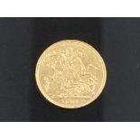 22CT GOLD 1901 FULL SOVEREIGN COIN MINTED IN PERTH