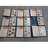 9 BRITISH 1971 FIRST DECIMAL COIN PACKS