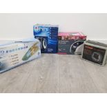 CHALLENGE AIR COMPRESSOR CAR VACUUM ULTRASONIC CLEANER AND KETTLE ALL STILL BOXED