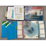 VINTAGE BOXED BISMARCK WAR GAME BY AVALON HILL, PRINTED IN THE USA